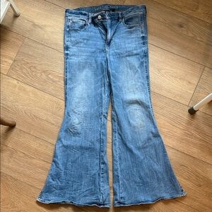 American Eagle Outfitters Light Blue Flare Jeans